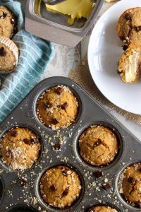 Spiced Banana Zucchini Muffins | gluten free and vegan | www.asaucykitchen.com