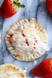 Vegan Strawberry Hand Pies with A Lemon Drizzle