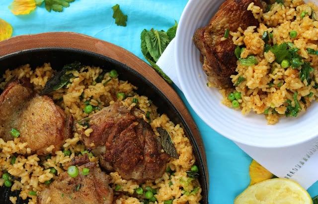 Low Fodmap Chicken & Herb Paella