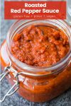 Roasted Red Pepper Sauce pin graphic