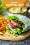 paleo turkey burgers pin graphic