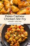 paleo cashew chicken pin graphic