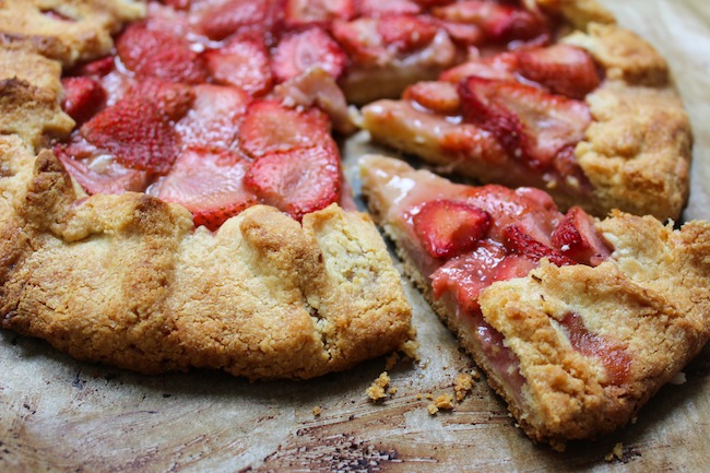 strawberry paleo galette