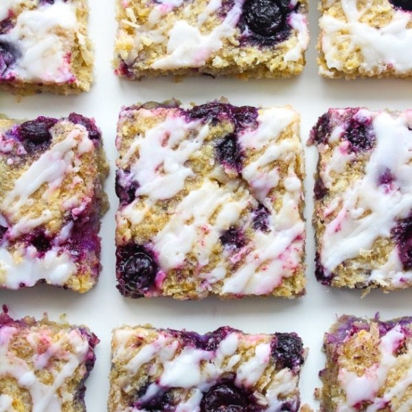 Coconut Blueberry Oat Squares