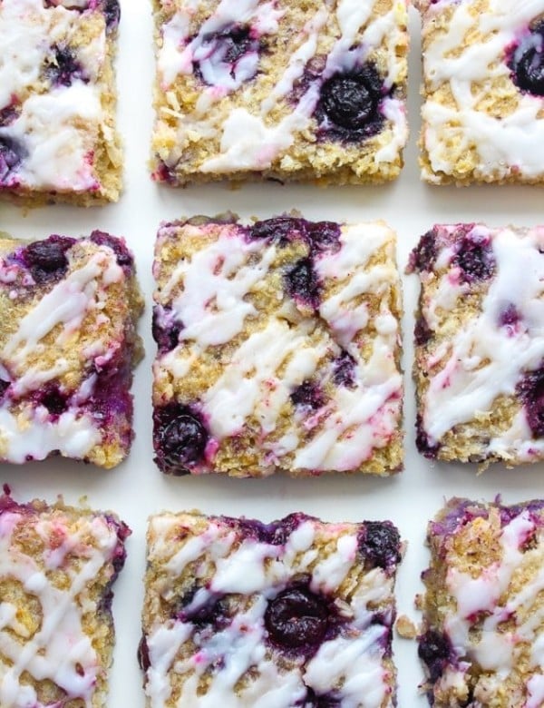 Coconut Blueberry Oat Squares