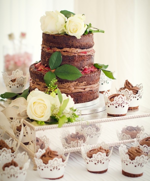 Gluten Free Naked Wedding Cake | asaucykithen.com