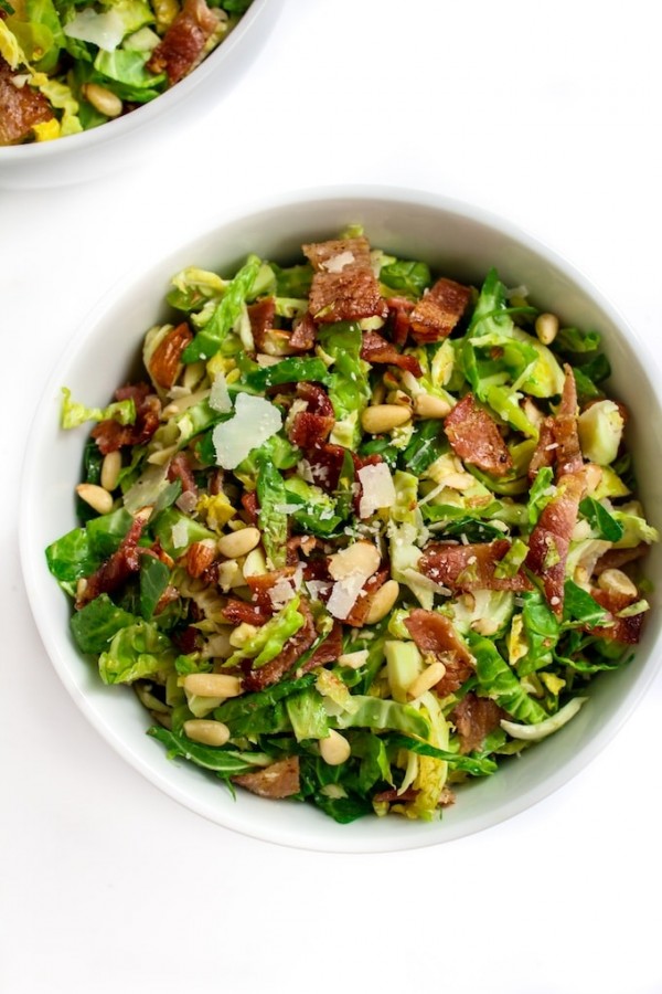 Bacon and Brussels Sprout Salad A Saucy Kitchen