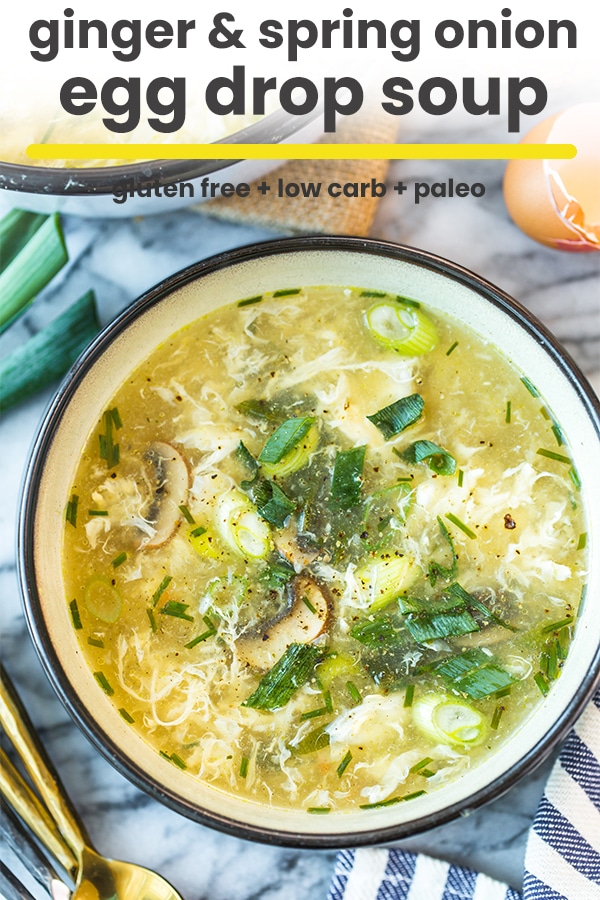 ginger and spring onion egg drop soup