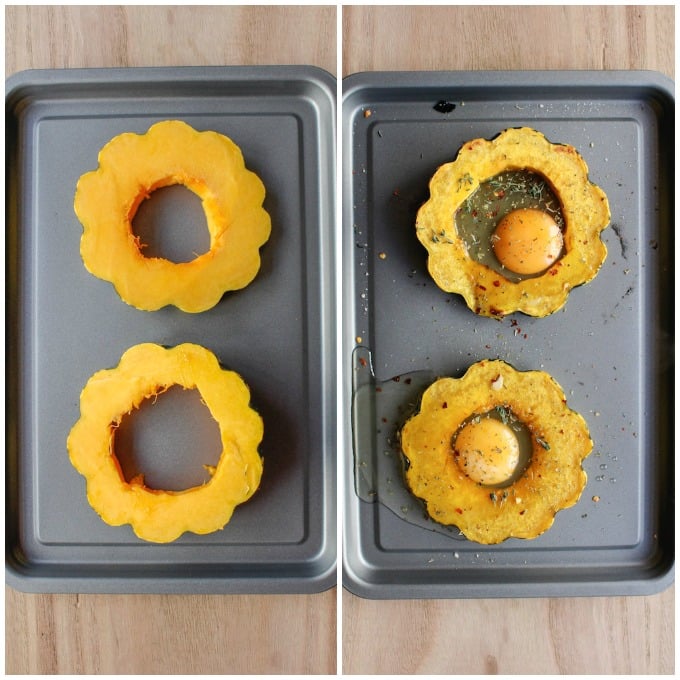 Eggs in Squash Rings | www.asaucykitchen.com