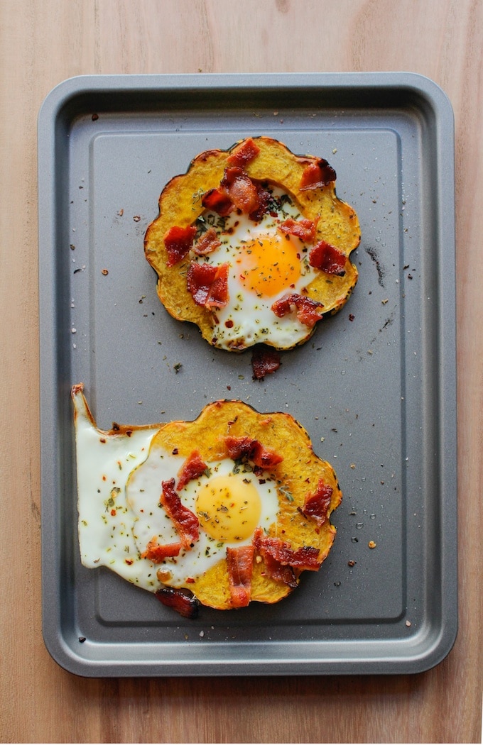 Eggs in Squash Rings | www.asaucykitchen.com