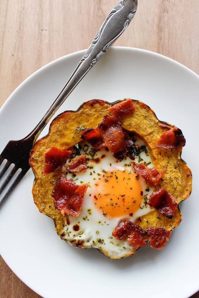 Eggs in Squash Rings | www.asaucykitchen.com