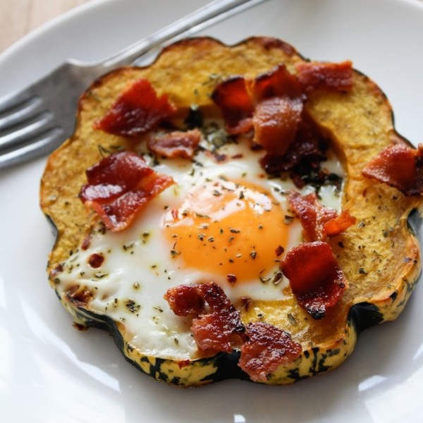 Eggs in Squash Rings | www.asaucykitchen.com