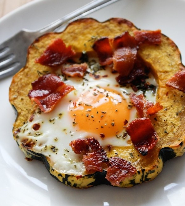 Eggs in Squash Rings | www.asaucykitchen.com