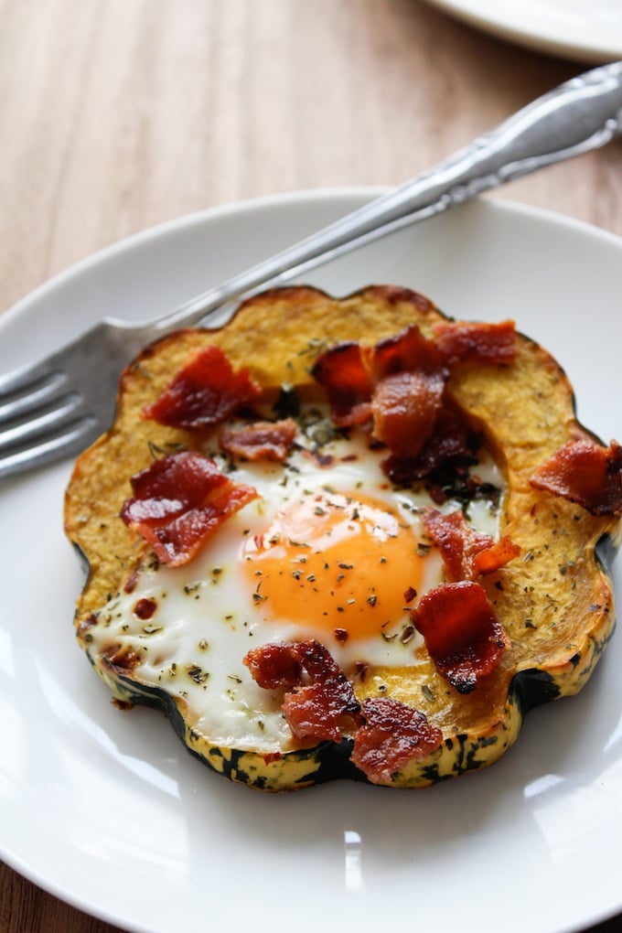 Eggs in Squash Rings | www.asaucykitchen.com