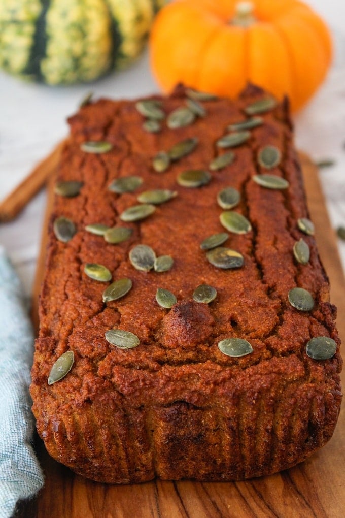 Paleo Pumpkin Bread loaf