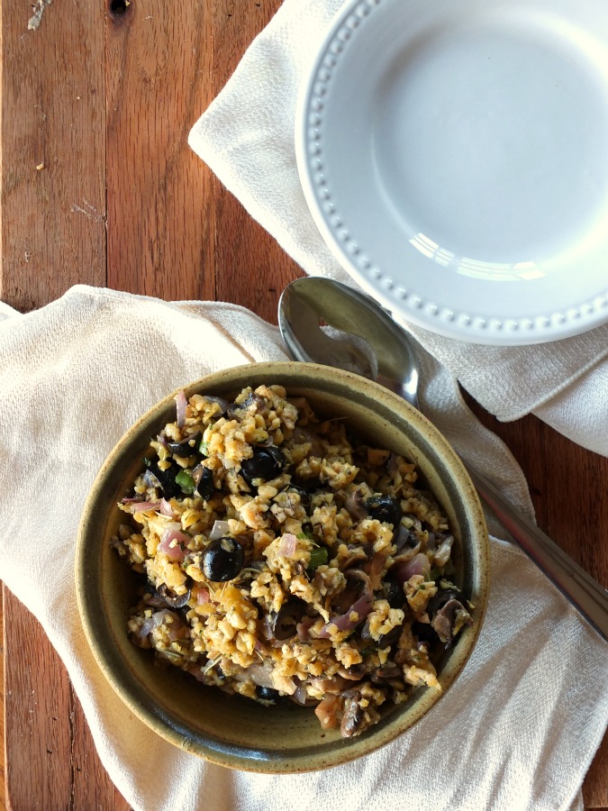 Gluten free plantain stuffing perfect for your Paleo Thanksgiving and incredibly easy to put together. Fast, easy, and delicious! 