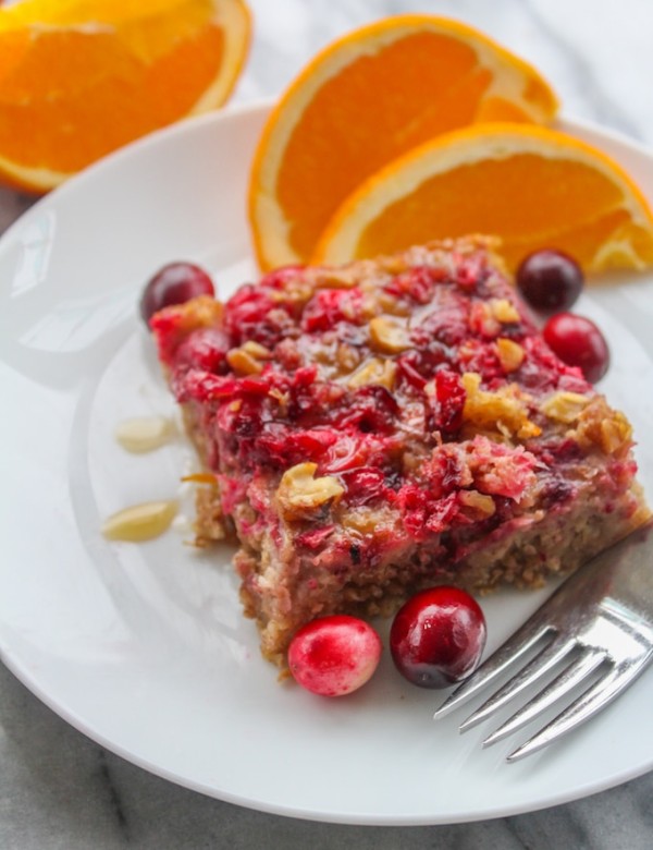 Cranberry Orange Baked Oatmeal