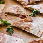 Turkey, cranberry, and brie quesadilla - all you need is 15 minutes and a handful of ingredients to make the most satisfying left over lunch.