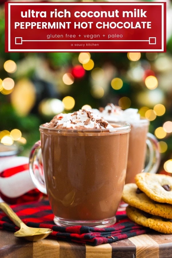coconut milk peppermint hot chocolate