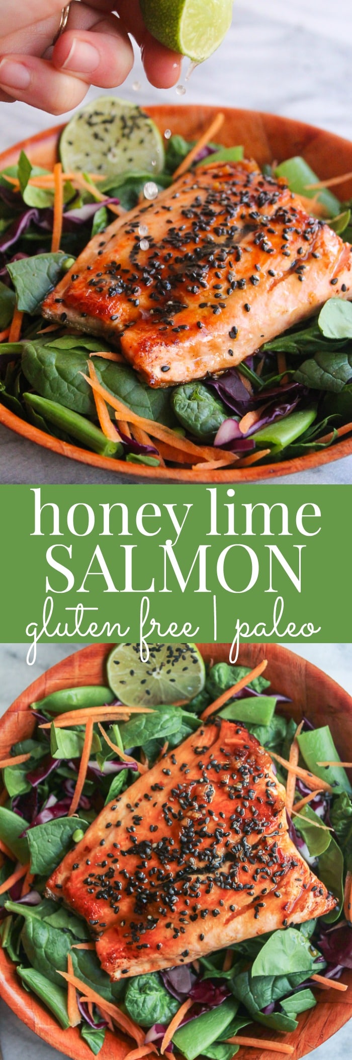 Honey Lime Salmon | gluten free & paleo friendly