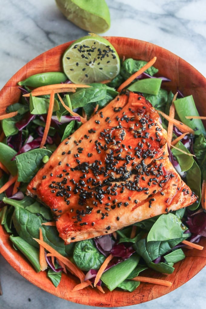 Honey Lime Salmon | easy + healthy 15 minute dinner that's gluten free & paleo friendly 