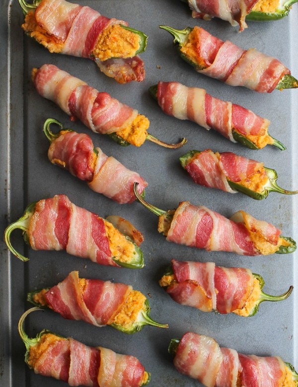 Paleo Jalapeño Poppers – jalapeño stuffed with a dairy free cashew cream