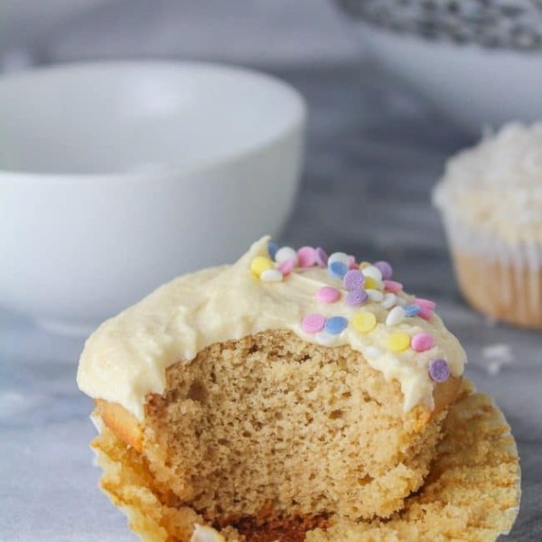 Single Serve Vanilla Cupcake - Two ways