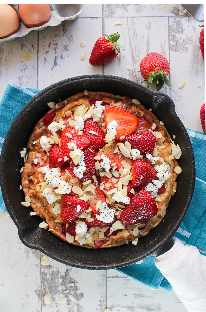 Strawberry Almond Sweet Frittata