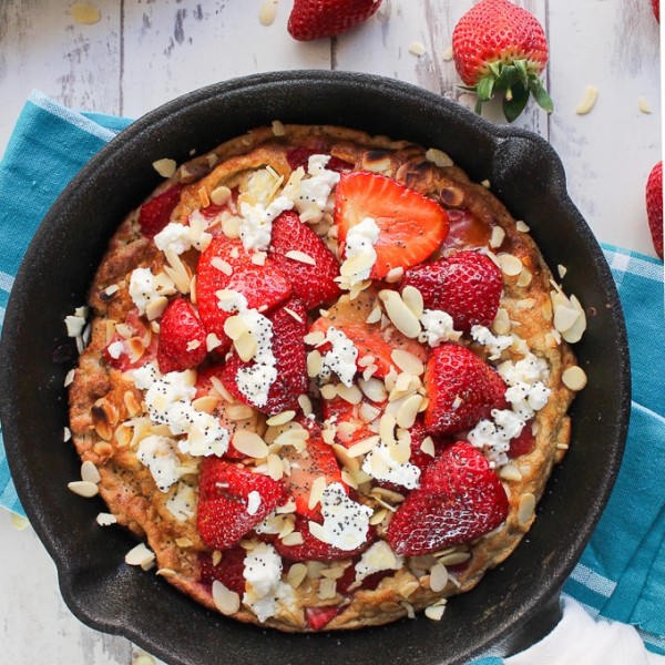 Strawberry Almond Sweet Frittata