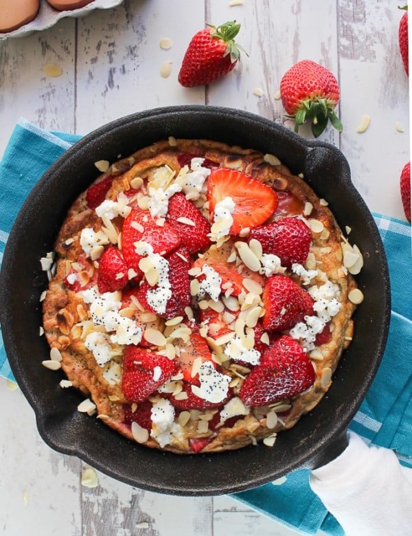 Strawberry Almond Sweet Frittata