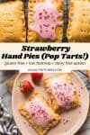 Gluten Free Strawberry Hand Pies (Pop Tarts) pin graphic