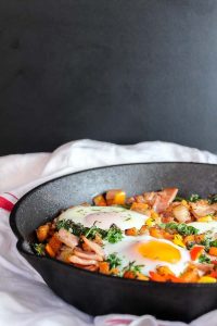 Bacon Kale & Sweet Potato Hash | A Saucy Kitchen