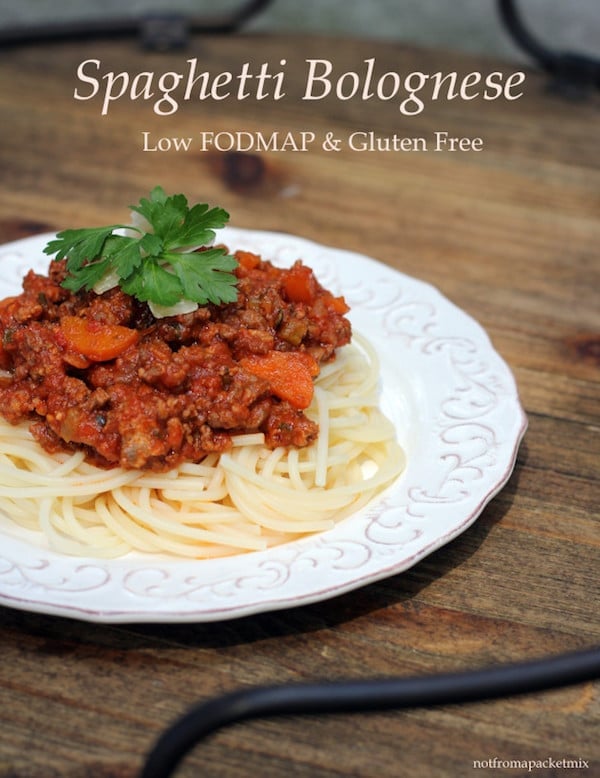 FODMAP Friendly Classic Spaghetti Bolognese | Not From A Packet | Low FODMAP Dinner Recipe Ideas