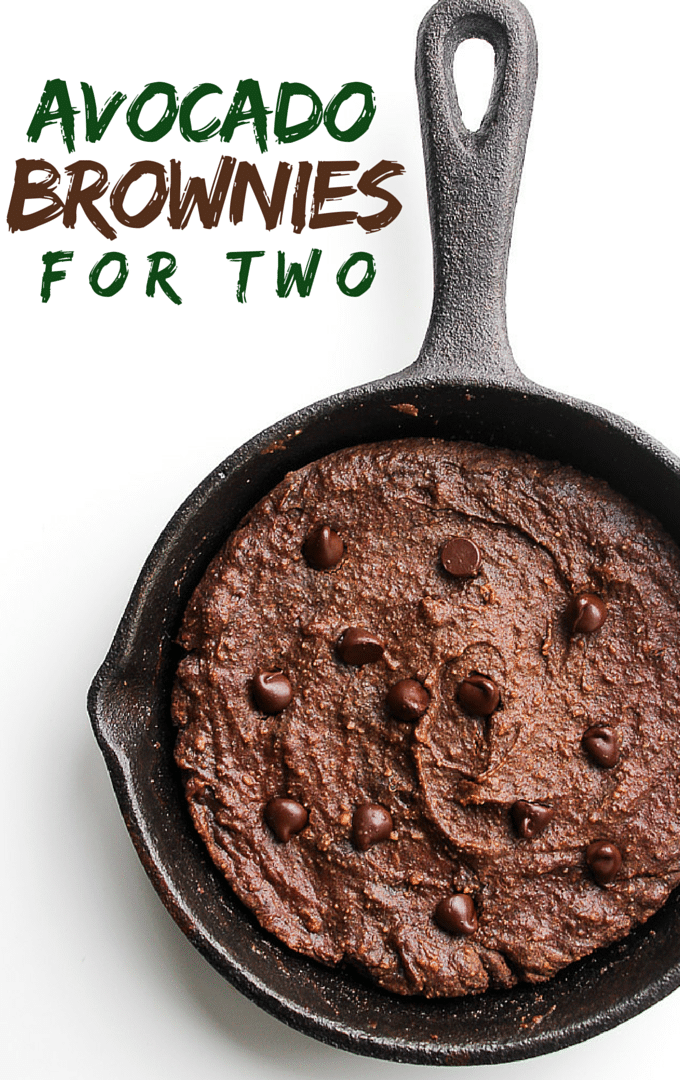 Paleo Avocado Brownies for Two | gluten free, dairy free, & paleo
