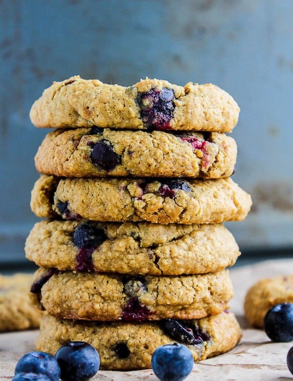 Oatmeal Blueberry Cookies | One bowl and less then 10 ingredients | Gluten Free & Low FODMAP