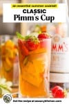 Pimm's cup pin graphic