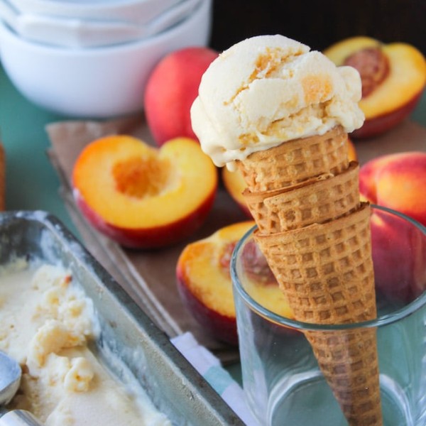 Coconut Peach Ice Cream