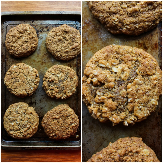 Oatmeal Cookies & Ice Cream Sandwiches - gluten free & vegan 