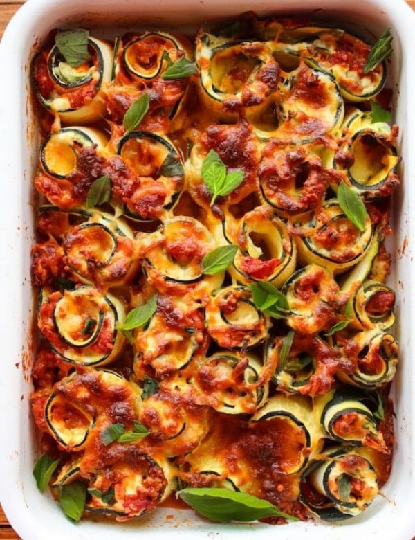 Vegetarian Zucchini Lasagna Spirals