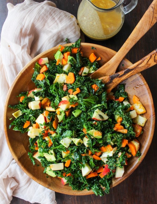 Carrot Apple & Kale Salad