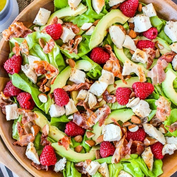 Chicken Avocado & Raspberry Salad