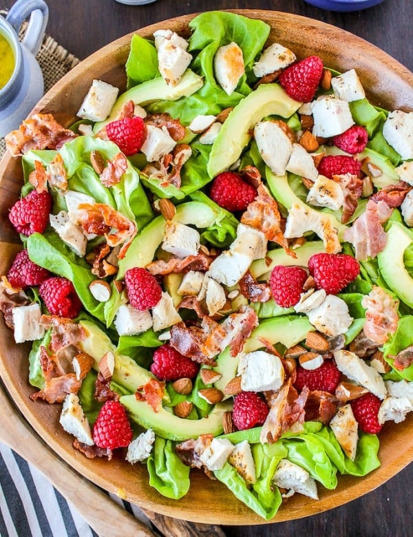 Chicken Avocado & Raspberry Salad