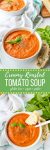 Creamy Roasted Tomato Soup | gluten free + vegan + paleo