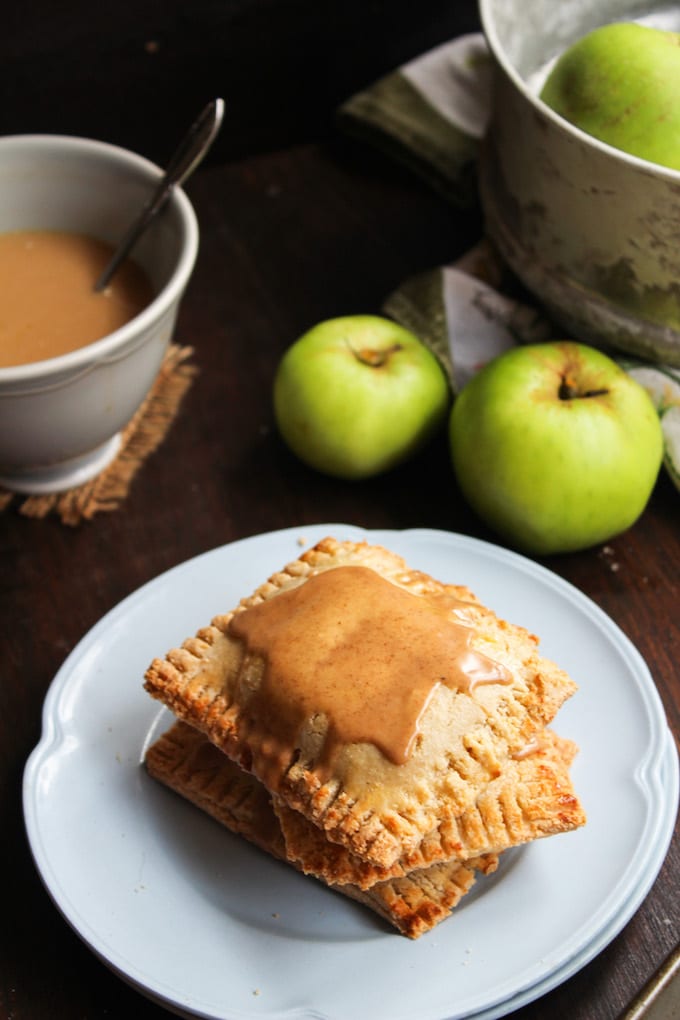 Apple Cinnamon Homemade Pop Tarts made with a grain free almond flour dough and naturally sweetened