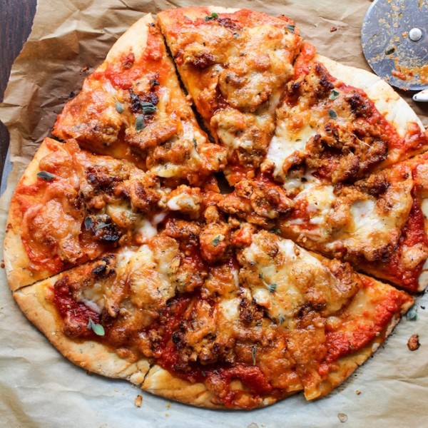 Gluten Free Pizza with Chorizo Sausage