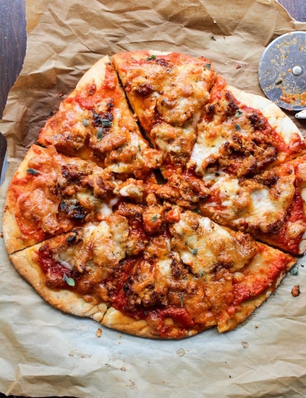 Gluten Free Pizza with Chorizo Sausage