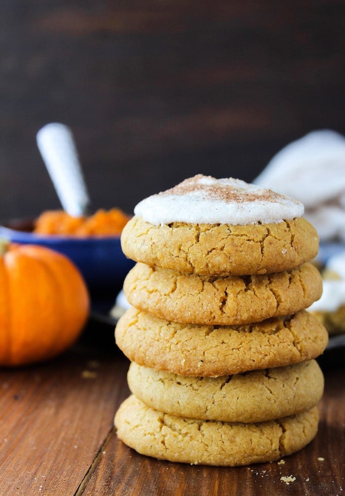 Frosted Vegan Pumpkin Cookies