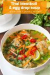 thai meatball egg drop soup