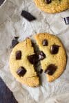 Chocolate Chunk Chickpea Flour Cookies