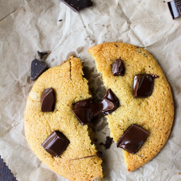 Chocolate Chunk Chickpea Flour Cookies